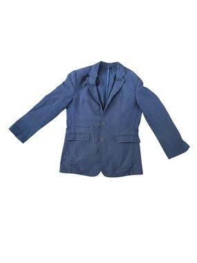 Joseph Abboud Blazer Size Small Blue Speckled Sport Coat Preppy 100% Cotton